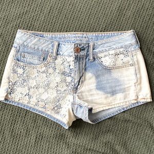 American Eagle Low-Rise Shortie Shorts